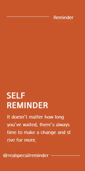 self reminder