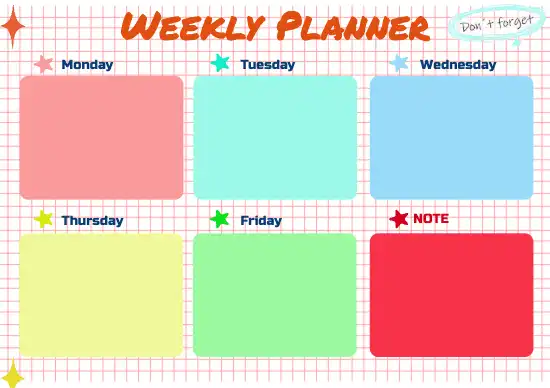 weekly planner