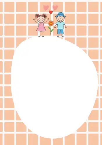 그리드 배경 메모지 : 1page