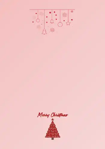 레드배경 크리스마스 포스터