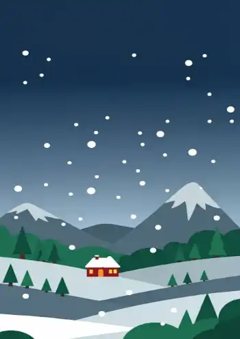 겨울 밤 배경 포스터