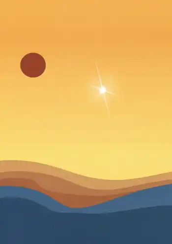 일출 배경 포스터 : 1page